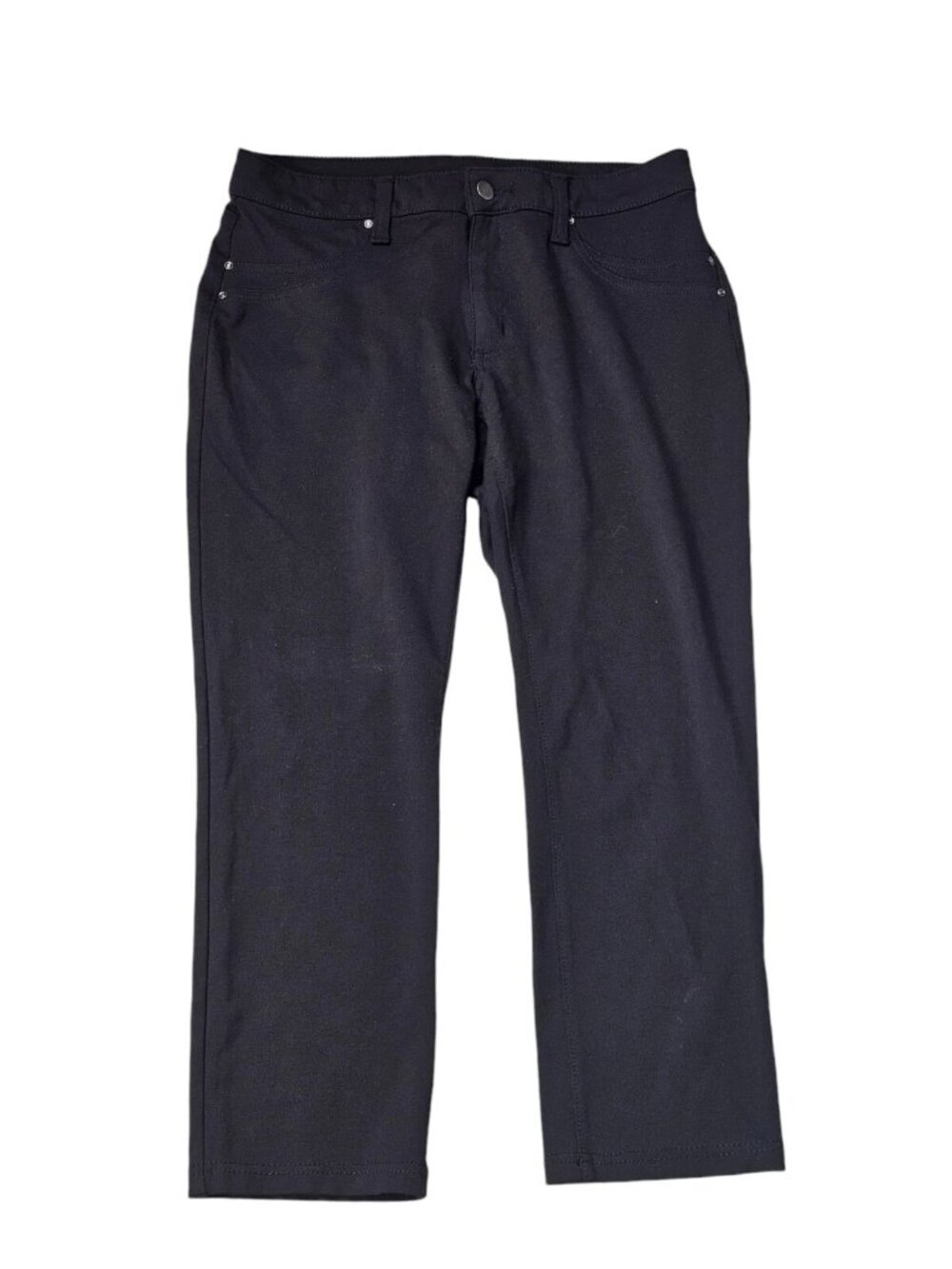 Time and Tru Womens Stretch Jeggings Size 12P Black Soot Pull On Pants